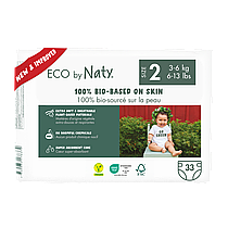 Органічні підгузники Eco by Naty Розмір 2 (від 3 до 6 кг) 33 шт