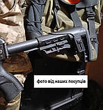 Складаний телескопічний приклад АКS-DLG-SР Tactical для АКС-74 / АКСУ замість складного вбік рамкового прикладу, фото 3