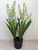 Штучна орхідея Онцидіум — 70 см ( блакитна, танцююча лялька), фото 3