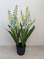 Штучна орхідея Онцидіум — 70 см ( блакитна, танцююча лялька), фото 2