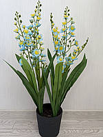 Штучна орхідея Онцидіум — 70 см ( блакитна, танцююча лялька), фото 4