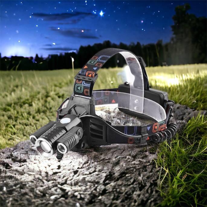 Налобний тактичний ліхтар W602-T6-2XPE Bike, Ліхтар для пошукових робіт на шолом, UY-357 Налобник туристичний