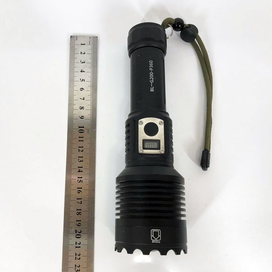 Пило-вологозахищений ударостійкий ліхтар Bailong BL-G200-P360, Яскравий світлодіодний потужний ліхтар HF-95, фото 1