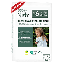 Органічні підгузники Eco by Naty Розмір 6 (16 кг) 17 шт