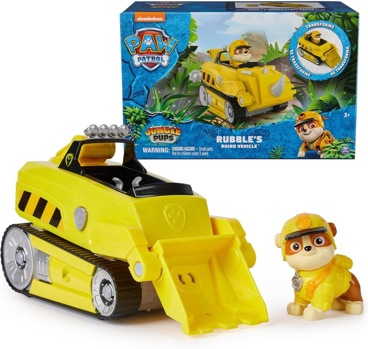 Ігровий набір Щенячий Патруль Джип Кремес носоріг Paw Patrol Rubble Rhino Jungle Cruiser