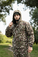 Зимова тактична форма гірка ріп-стоп військовий теплий костюм хижак камуфляж ЗСУ