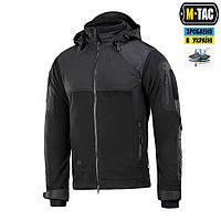 M-Tac чоловіча тактична чорна куртка Soft Shell тепла армійська куртка софт шелл WindBlock Fleece