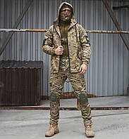 Тактична форма на флісі мультикам демісезонна Військова форма мультикам осінній-зимовий армійський комплект