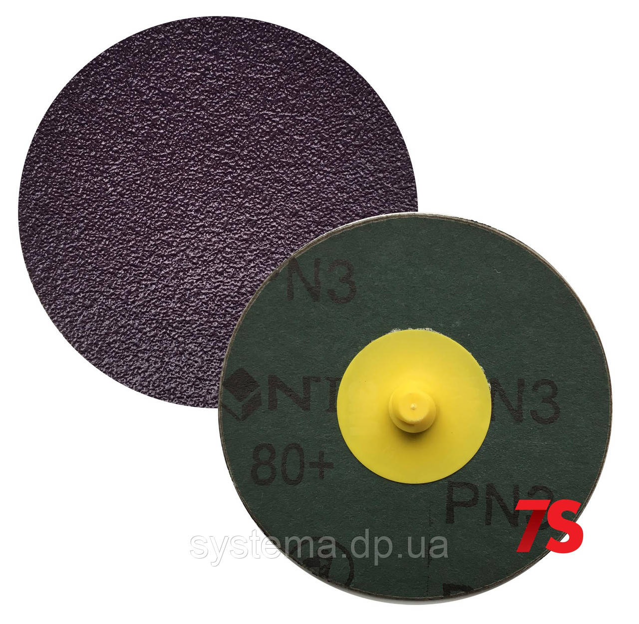 3M™33380 Roloc™Cubitron II - фібровий Шліфувальний круг для зачистки зварних швів д. 50 мм, Р 80+