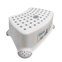 Дитяча сходинка для ванної кімнати Irak Plastik CM-510 білий із сірим