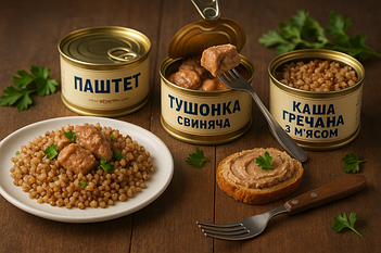 🥫 М’ясні консерви тушонка, паштети, готові страви