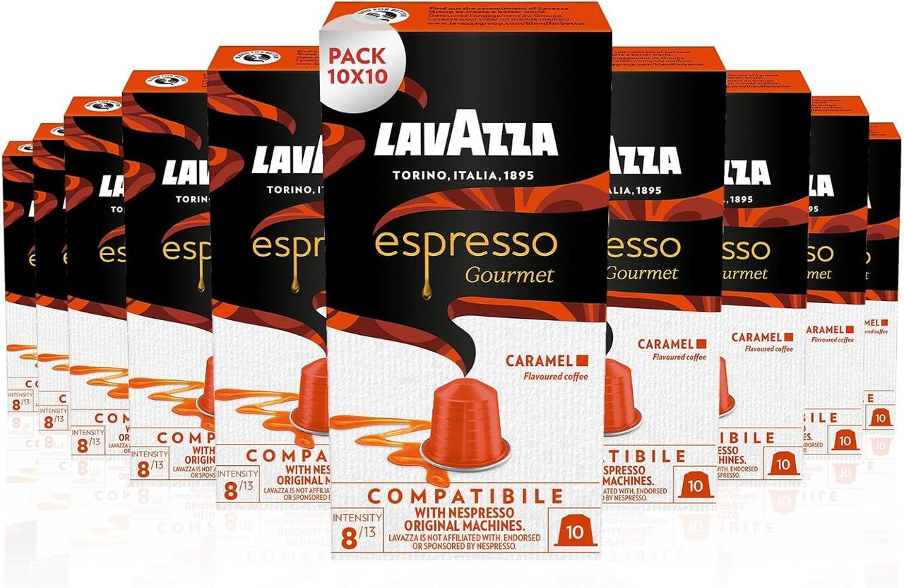 Nespresso Lavazza Espresso Gourmet Caramel Aluminium 10 капсул, фото 1