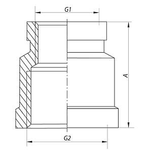 Муфта редукційна 1"х1-1/4" Чехія KR.C1012, фото 3