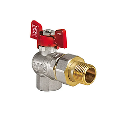Кран з американкою 3/4" Чехія KP.228 кутовий