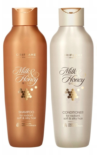 Набір для волосся Молоко та мед, шампунь і кондиціонер. Milk & Honey Gold Oriflame, фото 1