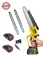 Бесщеточная аккумуляторная цепная пила Dewalt DCM 160HM 24v 5ah с бесключевой регулировкой цепи и подачей смазки Акб пилка девольт