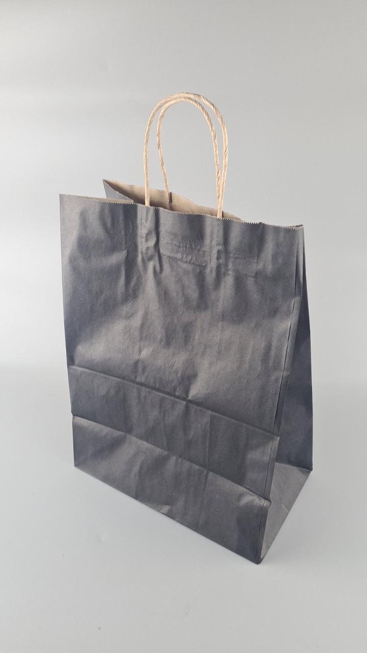 Пакет с дном бумажный 26*35*15 цветной с ручкой №42 (25 шт), фото 1