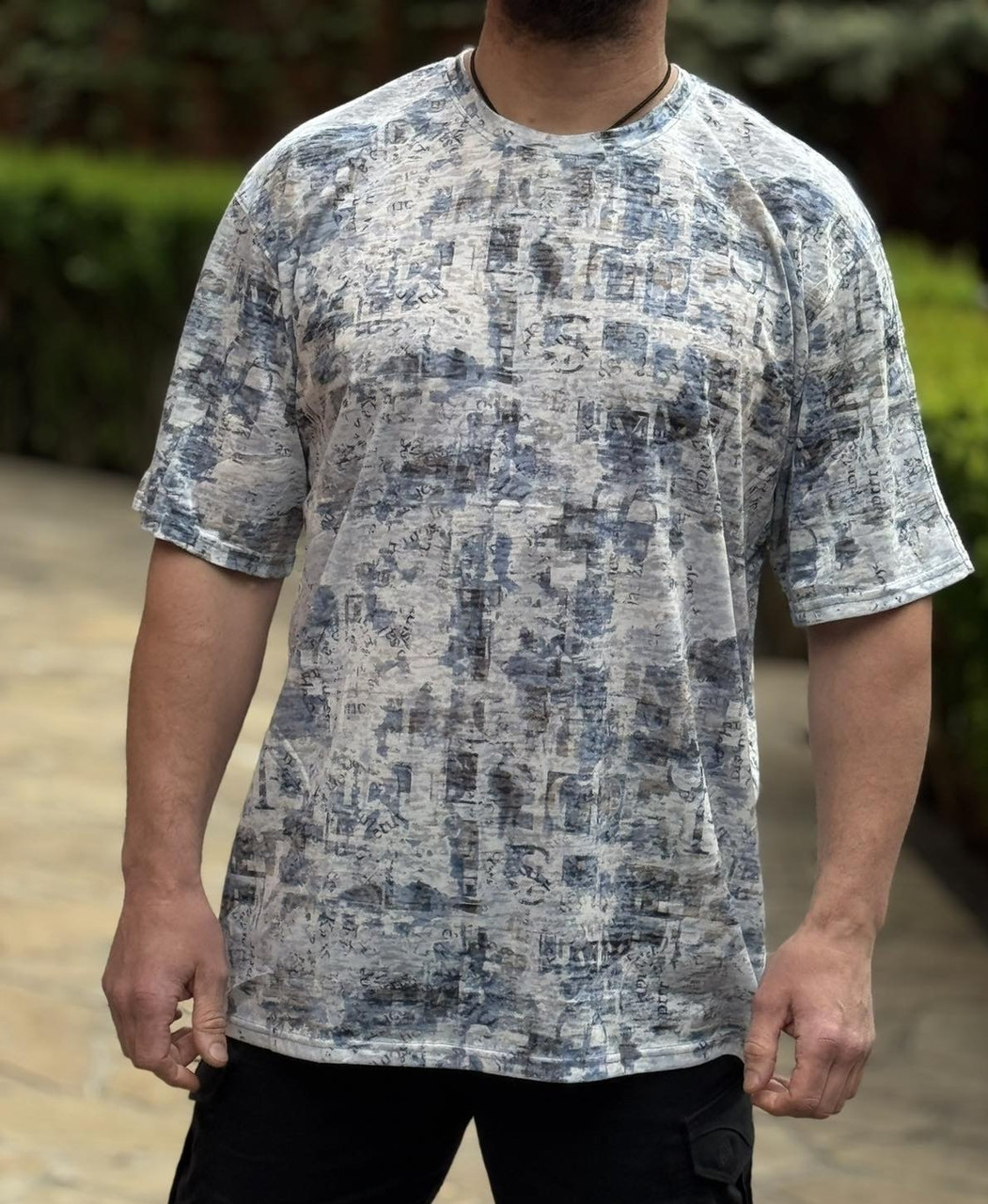 Футболка чоловіча Cracow 6XL–9XL, Туреччина, марлевка, великий розмір 9XL,Блакитний, фото 1