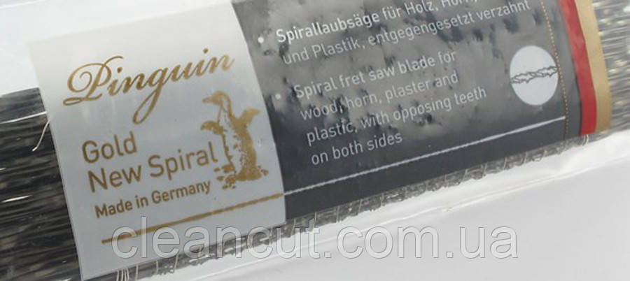 Пилка спиральная для лобзиковых станков PINGUIN GOLD NEW SPIRAL №3, комплект 6 шт - фото 2 - id-p467319515