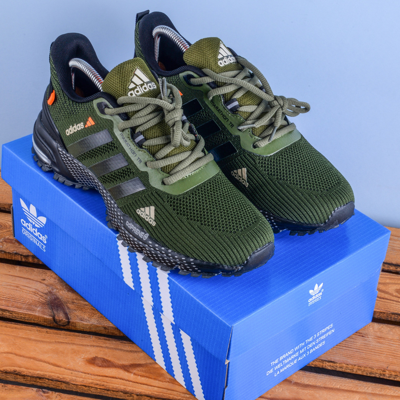 Чоловічі Кросівки Adidas Marathon колір хакі