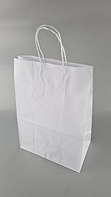 Пакет с ручками бумажный 35*25*14 белый №24 (25 шт)