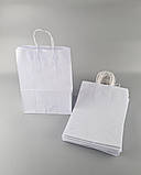 Пакет с ручками бумажный 35*25*14 белый №24 (25 шт), фото 3