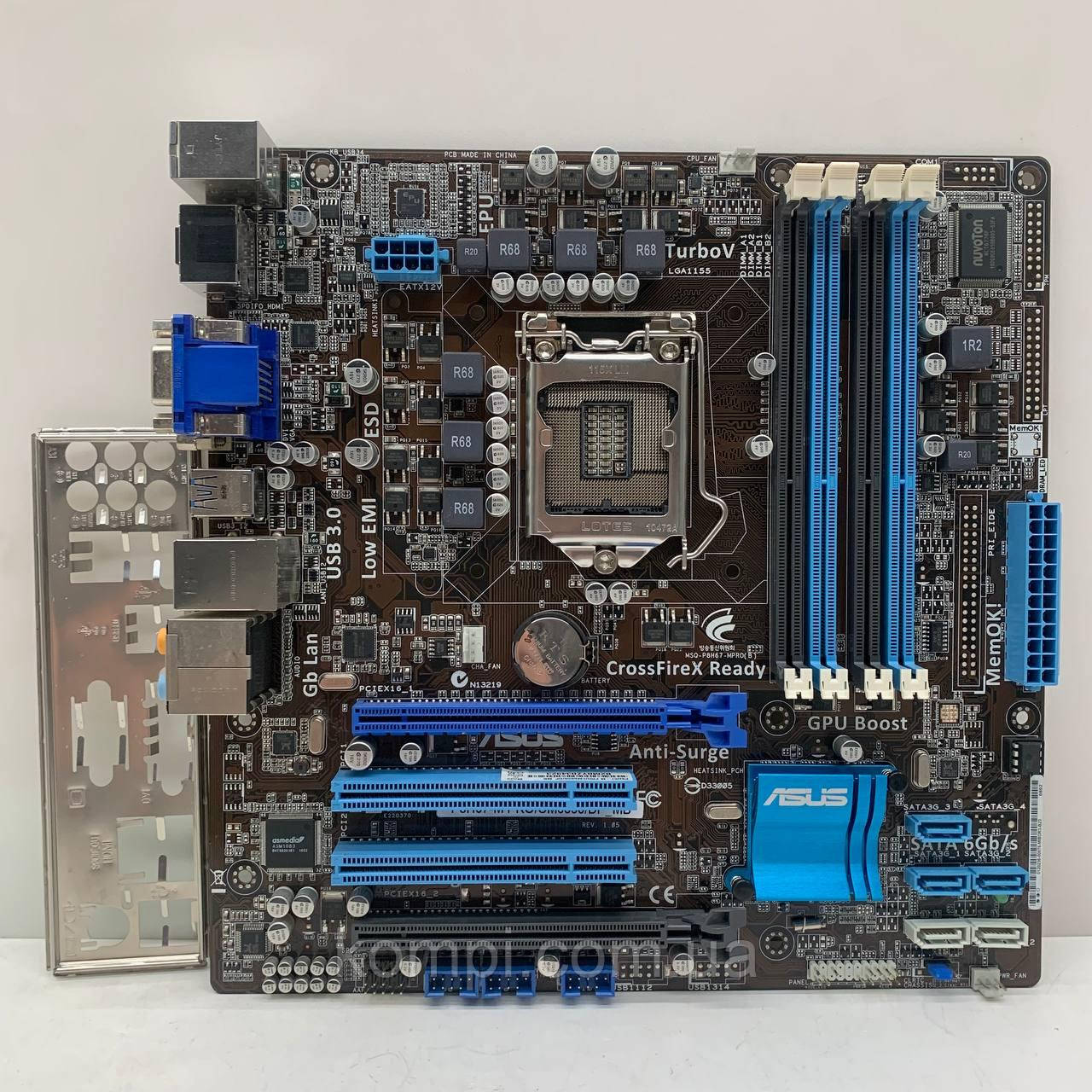 Материнська плата s1155 ASUS P8H67 (Socket 1155, DDR3, б/у), фото 1