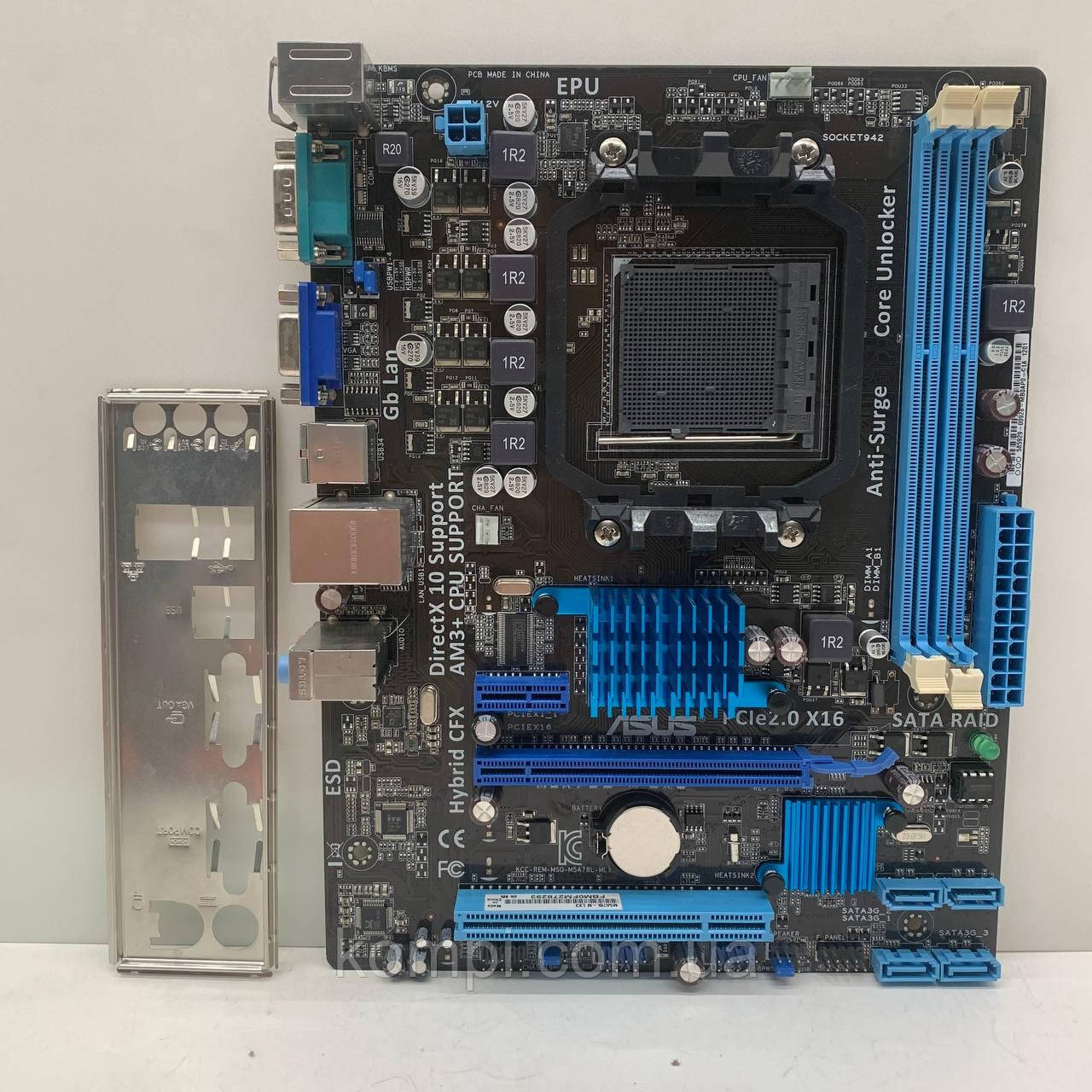 Материнська плата sAM3+ ASUS M5A78L-M LX3 (Socket AM3+, 125W CPU Support, AMD FX, б/у)