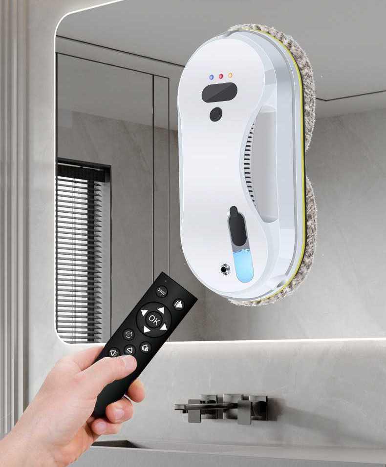 Робот для миття вікон (дзеркал, вітрин, кахлю) Window Cleaning Robot Електричний очисник мийник вікон білий
