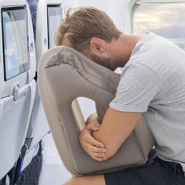 Подушка для подорожей у літак та авто Sleepy Cloud Travel Pillow Gray - оригінал