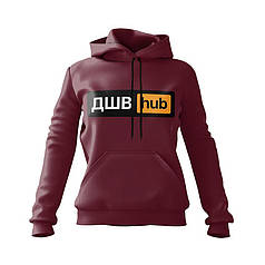 Худі жіноче з принтом «ДШВ Hub. Десант Сила. Airborne Power»