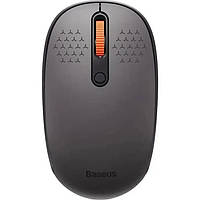 Бездротова миша Baseus F01A USB 2.4 ГГц 1600 DPI, тиха, сірий колір, для комп’ютера та ноутбука