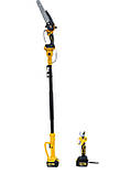 Набір 3в1 АКБ DeWalt 36V 6А зі змащенням ланцюга (Пила DCM160HN + Секатор DCMPP540P1 Digital + штанга 3 м), фото 4