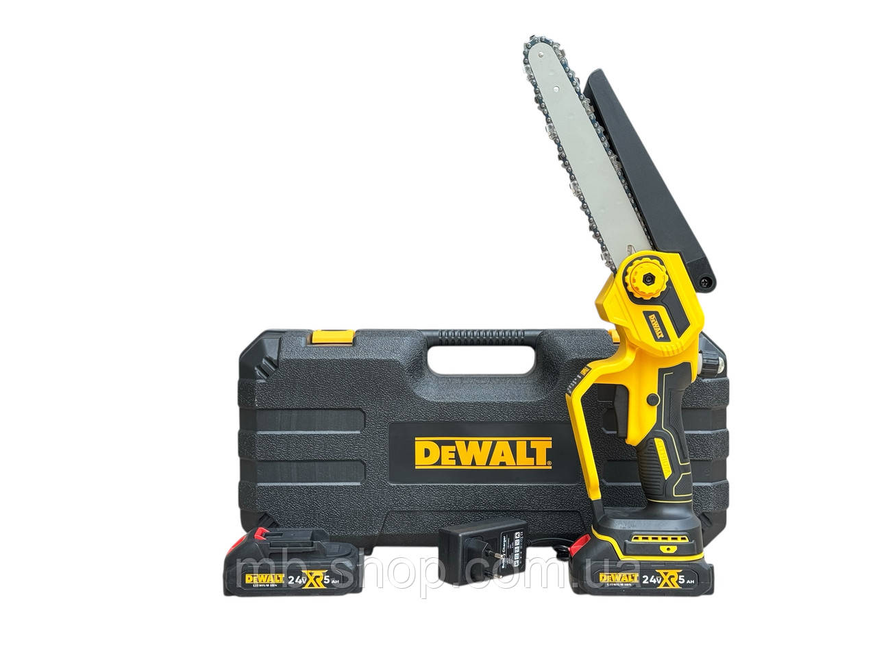 Акумуляторна пилка DeWalt Dcm 190 PRO (20см 24V, 5А) з індикатором заряду та автоматичним мастилом, фото 1