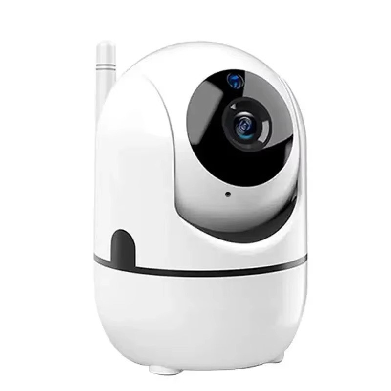 WiFi IP-камера YCC365Plus 3Мп з автостеженням, нічним баченням, поворотом 360°, двостороннім аудіо, підтримкою TF-карти (біла)