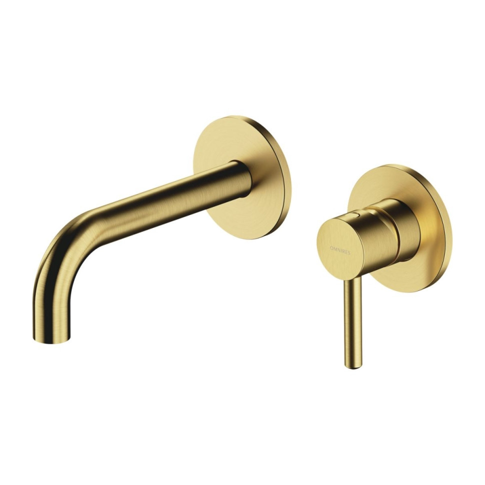 Змішувач для умивальника прихованого монтажу Omnires Y brushed brass (Y1215HBSB)