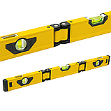 Будівельний багатофункціональний складний вимірювач рівня Profter 600мм 3-х рівневий алюмінієвий рівень, фото 2