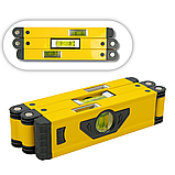 Будівельний багатофункціональний складний вимірювач рівня Profter 600мм 3-х рівневий алюмінієвий рівень, фото 3