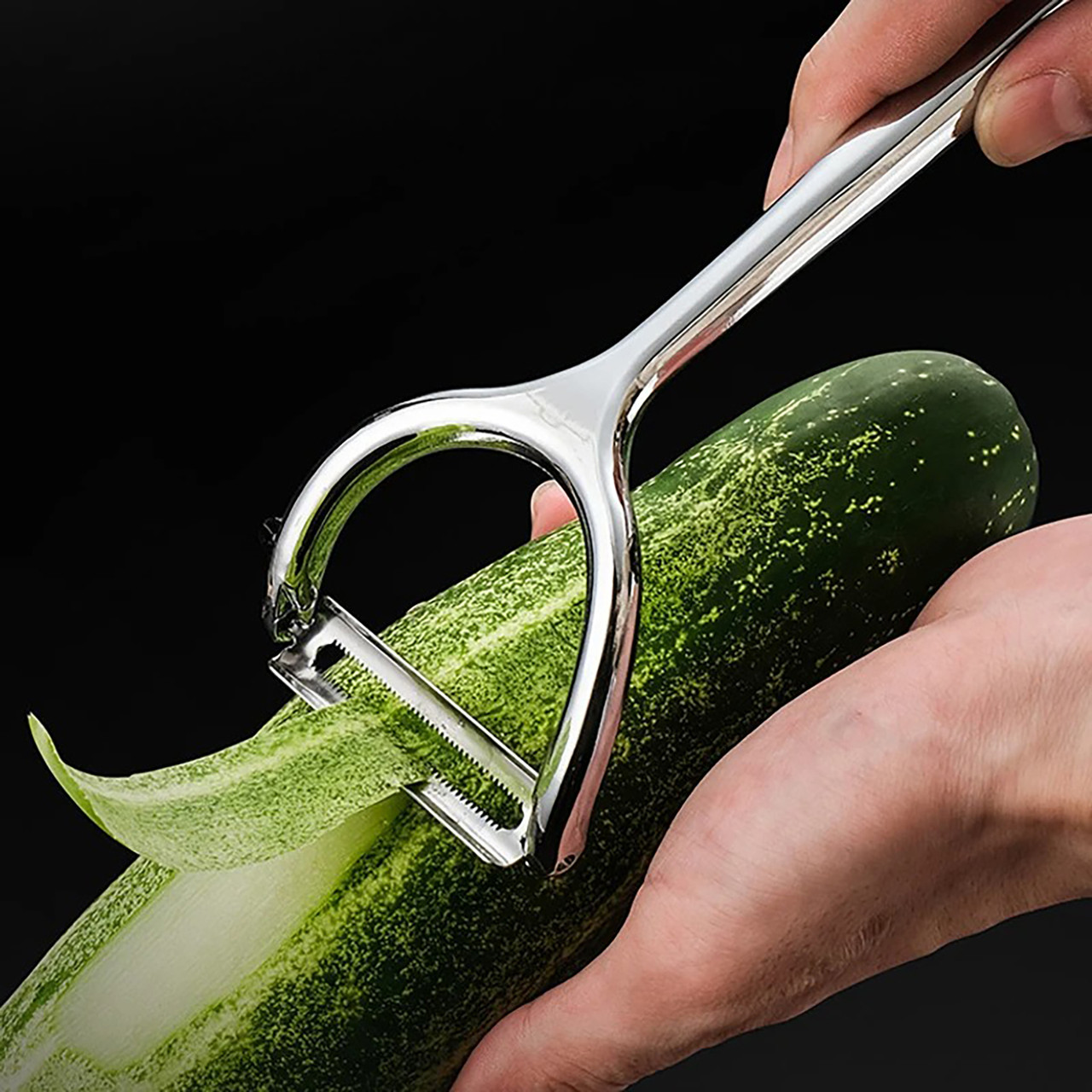 Ніж економка овочечистка для тонкого чищення овочів та фруктів з ультрагострим лезом та ергономічною ручкою