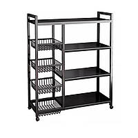 Етажерка на колесах Modern Home "Strong" 80 х 32 х 135 см (M50282-S)