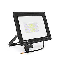 TU  TU Прожектор LED c датчиком движения Ritar ZB-PGGY-100W, 100W, SMD2835, IP65, 8000Lm, 6500K (100%),  Ra>70, 271*200*40mm,