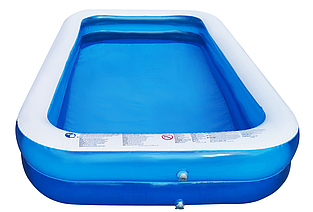 Басейн надувний великий SunClub 262 x 175 x 50 см, двокамерний дитячий басейн