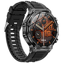 UWatch Розумний смарт годинник Smart Surf X Pro Black Rubber, 2 ремешка, фото 4