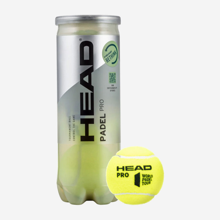 М'ячі для падл-тенісу Head Padel Pro 3B (Оригінал) 575613, фото 1