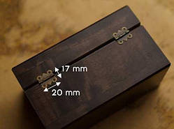 Петля. Колір "стара латунь". Фіксатор. 20х17мм / Петля. Колір "стара латунь". Фіксатор. 20х17мм