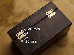 Навіси для скриньок з фіксатором. Колір "золото". 25х20мм / Навіси для скриньок з фіксатором. Колір "золото". 25х20мм