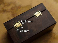 Петля фігурна з фіксатором. Колір "золото". 25х21мм / Петля фігурна з фіксатором. Колір "золото". 25х21мм