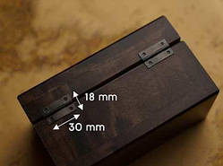 Фурнітура для шахів. Колір чорний. 30х18мм / Фурнітура для шахів. Колір чорний. 30х18мм