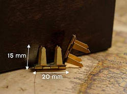 Петля забивна. Колір "золото". 20х15мм / Петля забивна. Колір "золото". 20х15мм