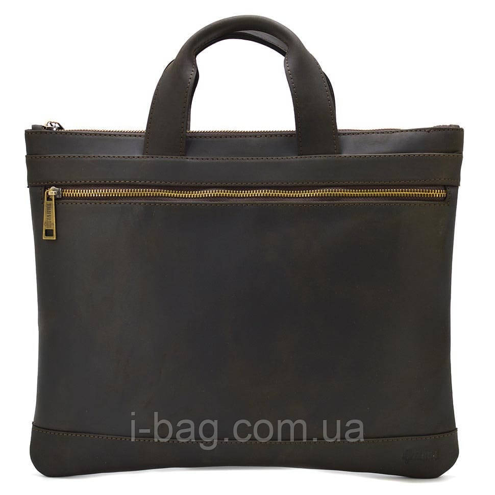 Сумка папка для документів А4 шкіра TARWA RC-7100-4lx коричнева crazy horse, фото 1